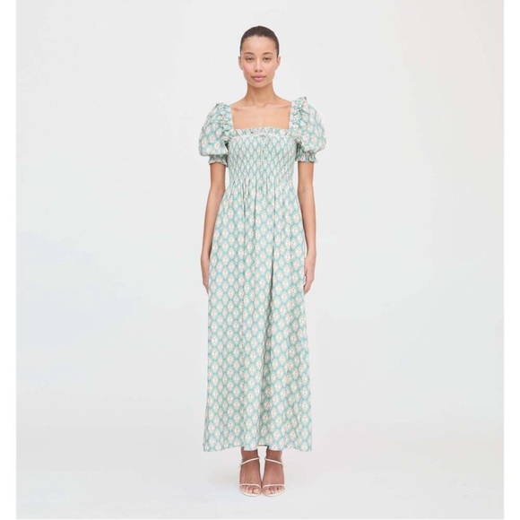 Hill House Dresses & Skirts - Hill House Home Scarlett Nap Dress Raspberry Ikat L Cottagecore Feminine Prairie